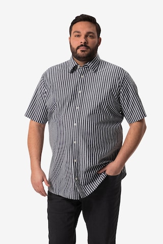 Men Plus Regular fit Overhemd in Grijs: voorkant