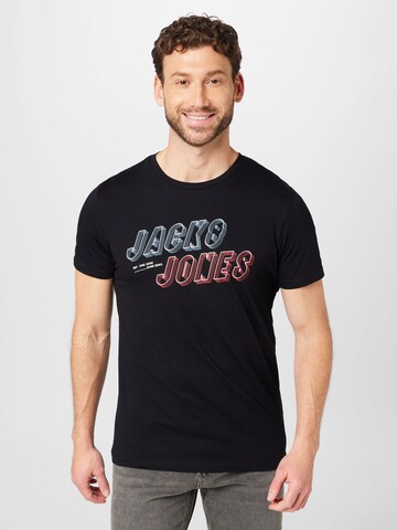 T-Shirt 'FRIDAY' JACK & JONES en noir : devant