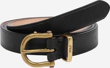 Ceinture Polo Ralph Lauren en noir : devant