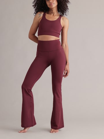 Hey Honey Flared Leggings 'Flared' in Purple: front