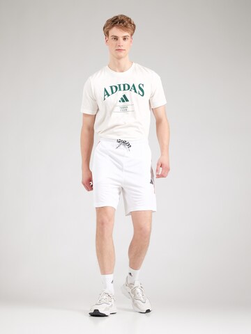 ADIDAS SPORTSWEAR Regular Sporthose 'TIRO' in Weiß