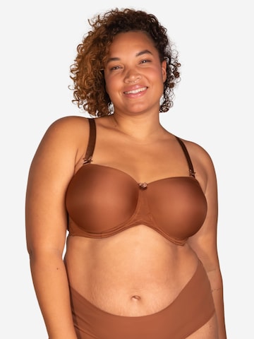 Balconcino Reggiseno 'Liberty Conscious' di SugarShape in marrone: frontale