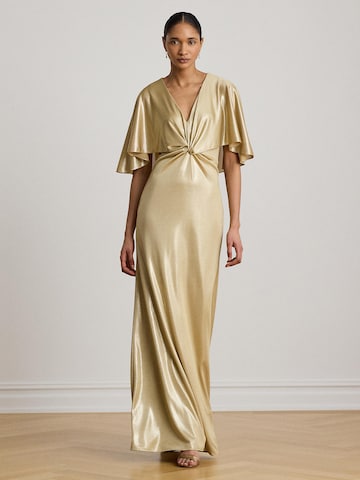 Lauren Ralph LaurenVečernja haljina - zlatna boja: prednji dio