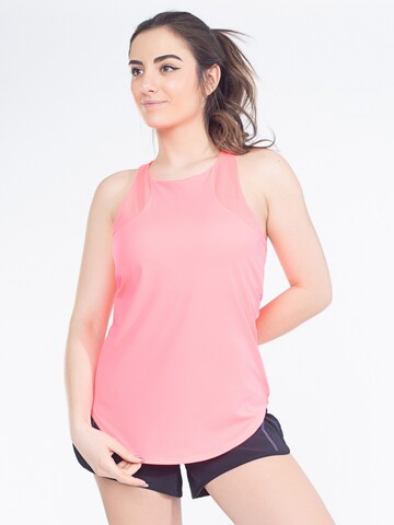 Spyder Sporttop in Roze: voorkant