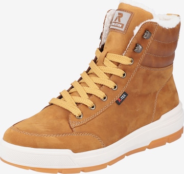 Bottines à lacets Rieker en marron : devant