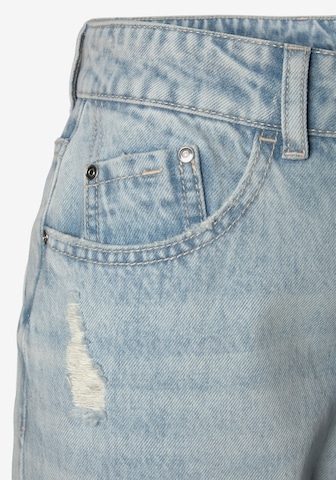 BUFFALO Zvonové kalhoty Džíny – modrá