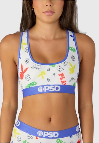 PSD Bralette Bra in White: front