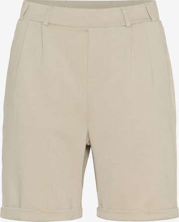 KaffeLoosefit Hlače s naborima 'KAJenny' - siva boja: prednji dio