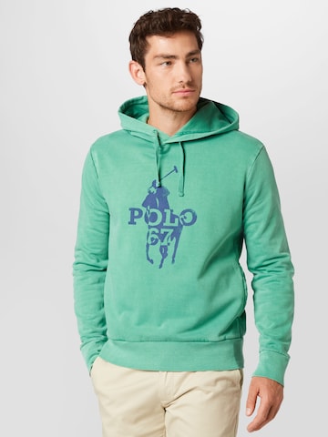 Polo Ralph Lauren - Sweatshirt em verde: frente