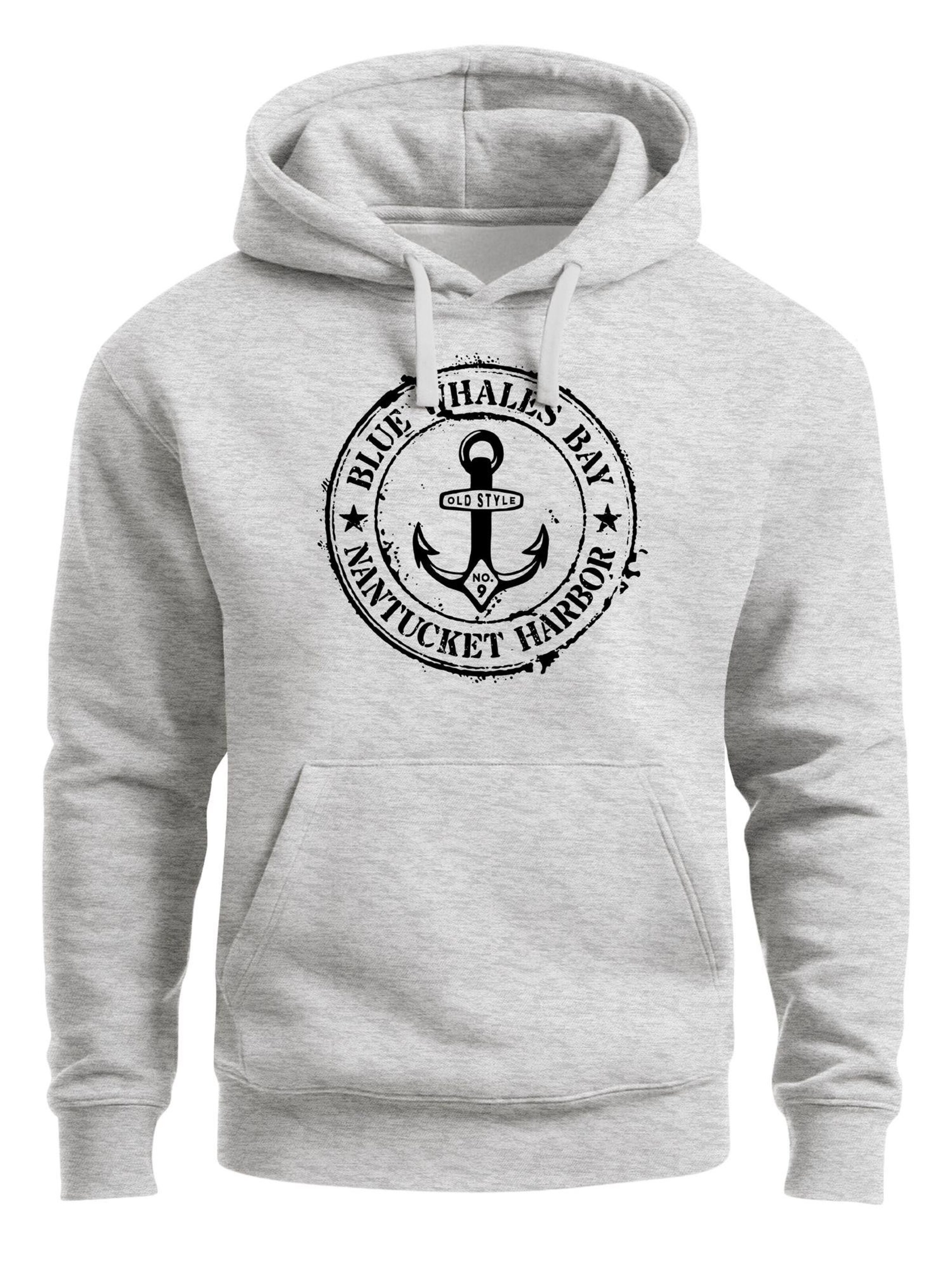 Neverless Sweatshirt 'Vintage Anker' in Grey: front