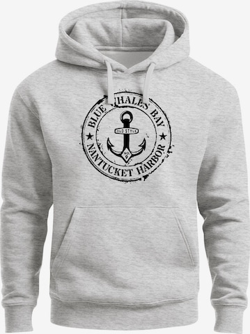 Neverless Sweatshirt 'Vintage Anker' in Grey: front