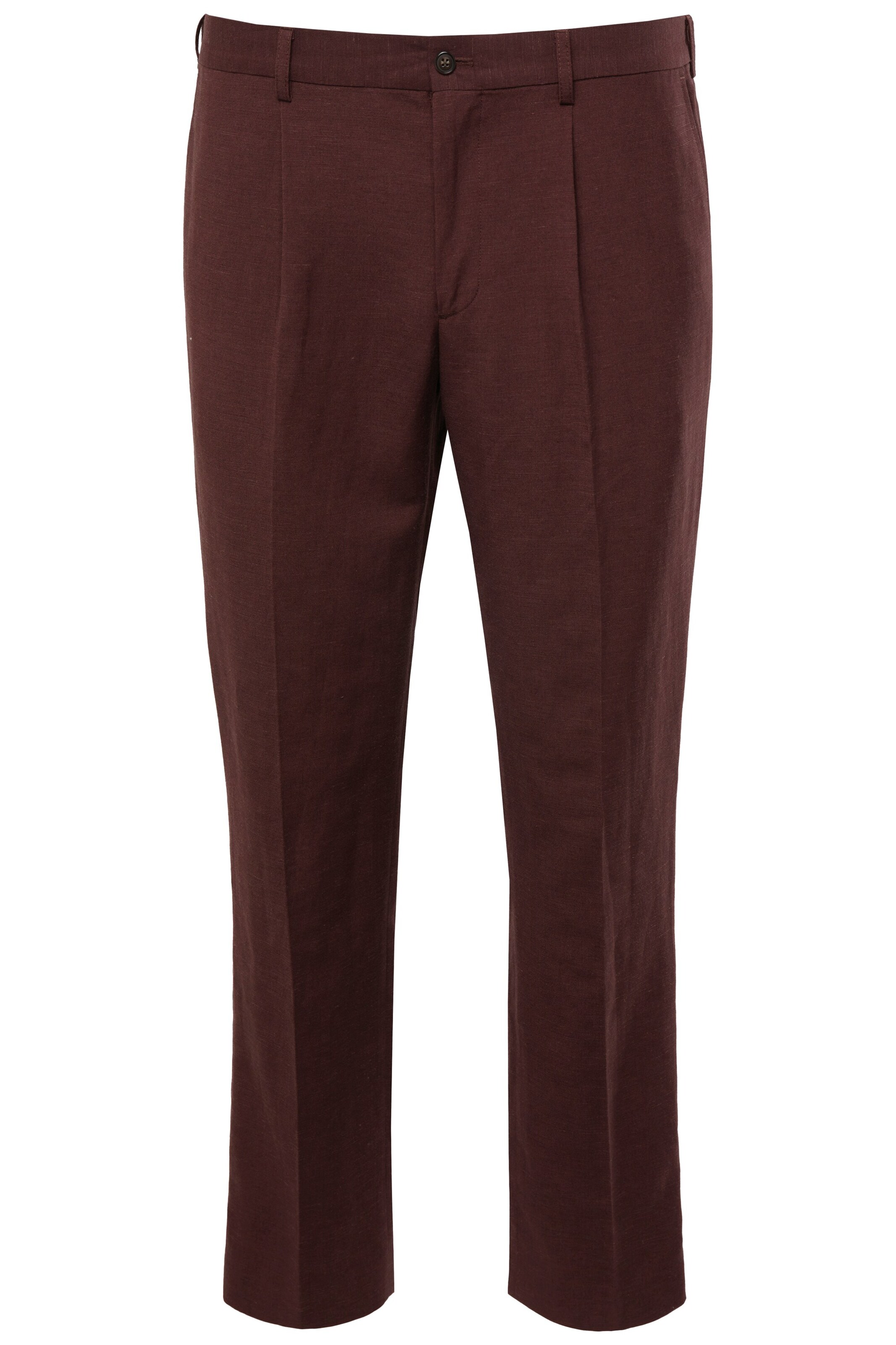 JP1880 Regular Pleated Pants in Red: front