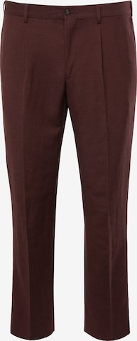 Pantalon à plis JP1880 en rouge : devant