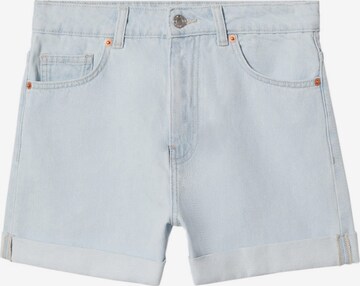 MANGO Regular Shorts 'Mom' in Blau: predná strana