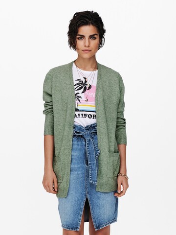 Cardigan 'Lesly' ONLY en vert : devant