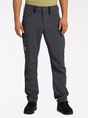 Haglöfs Regular Outdoor Pants 'Mid Standard' in Grey: front