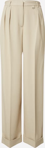 LeGer by Lena Gercke Loose fit Pleat-Front Pants 'Silva Tall' in Beige: front
