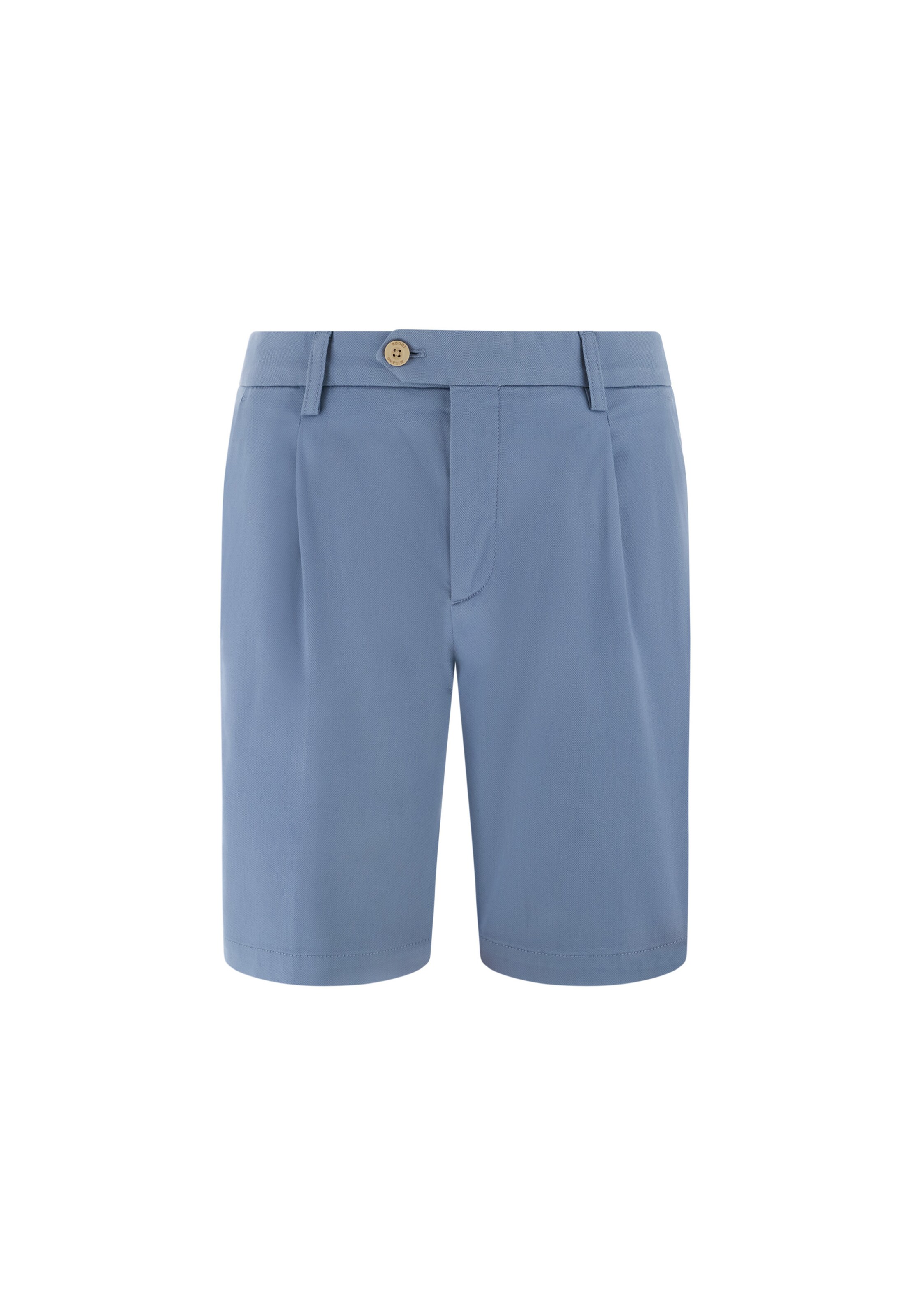 Boggi Milano Slim fit Pleat-front trousers 'B Sustainable' in Blue: front
