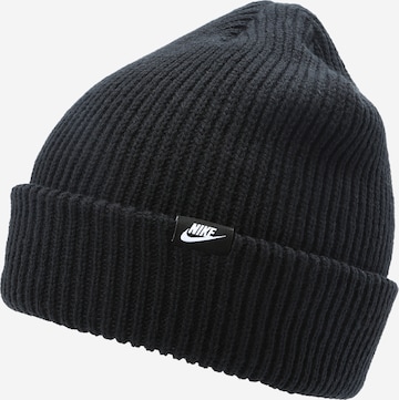 Căciulă de la Nike Sportswear pe negru: față