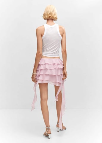 MANGO Skirt 'Nube' in Pink