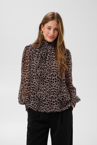 Cream - Blusa em mistura de cores: frente