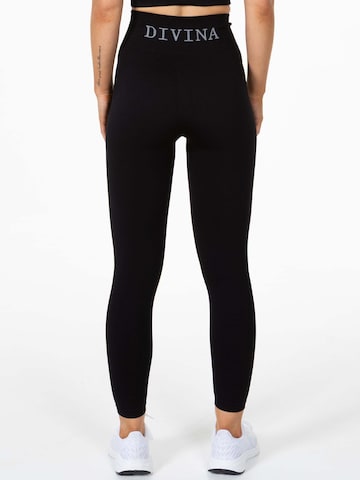 Skinny Pantaloni sportivi 'Signature' di Divina in nero