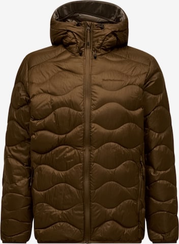 PEAK PERFORMANCE Übergangsjacke in Braun: Vorderseite