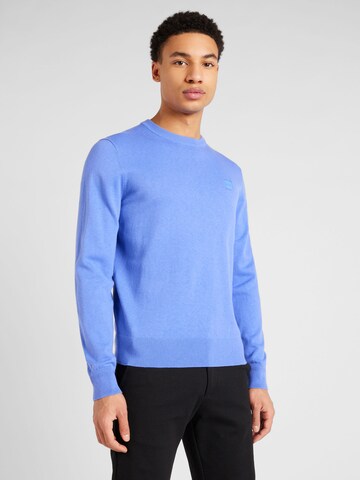 BOSS Sweater 'Kanovano' in Blue: front