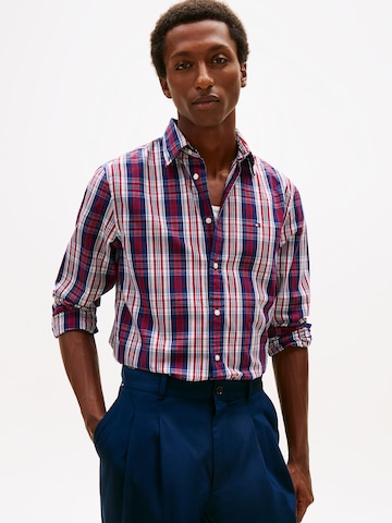TOMMY HILFIGER Regular fit Overhemd in Blauw: voorkant