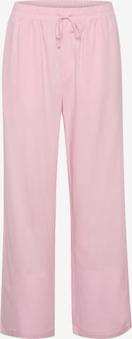 Cream Loose fit Trousers 'Venta' in Pink: front