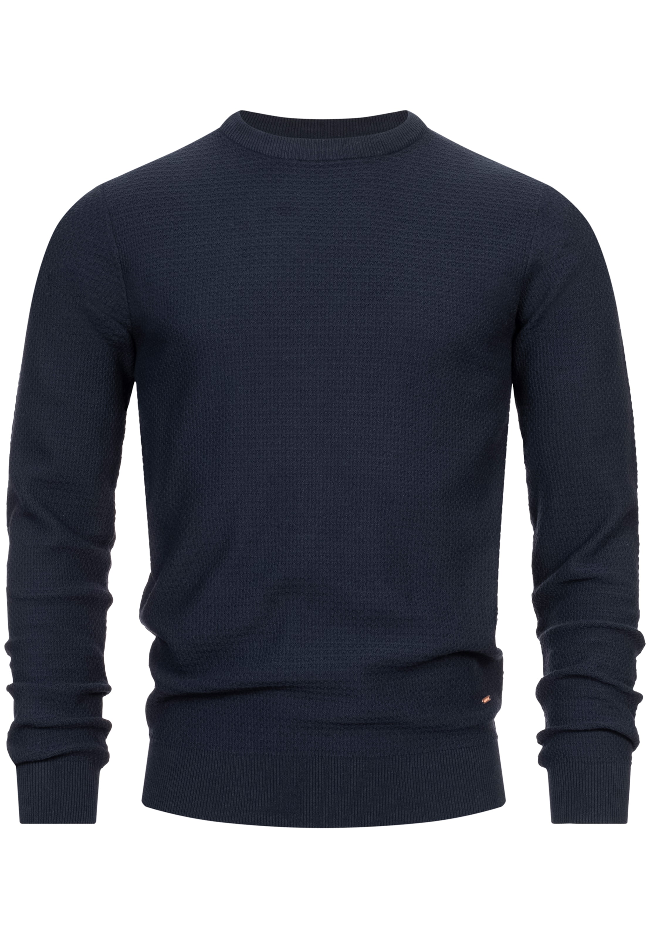 INDICODE JEANS Pullover ' Lourdes ' in Blau: Vorderseite