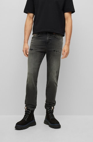 BOSS Orange Regular Jeans 'Taber' in Black: front