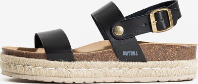 Sandale Bayton pe negru, Vizualizare produs