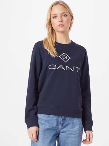 GANT Sweatshirt 'Lock up' in Blauw: voorkant