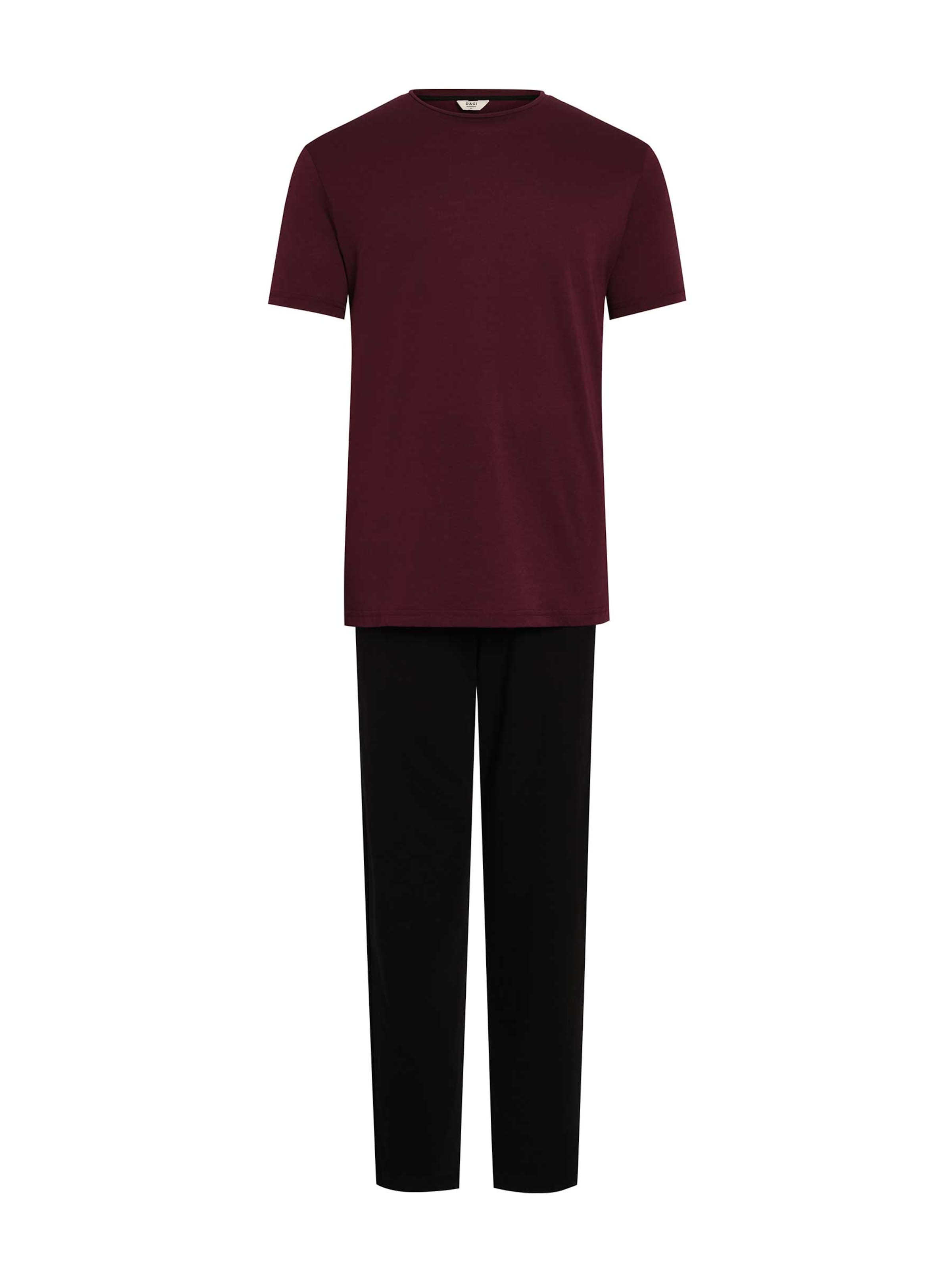 Dagi Pitkä pyjama värissä punainen: etupuoli