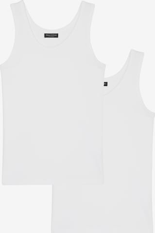 Maillot de corps 'Iconic Rib' Marc O'Polo en blanc : devant