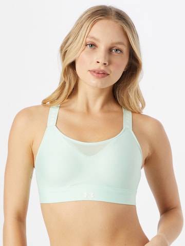 UNDER ARMOUR Bralette Sports Bra 'Infinity High' in Green: front