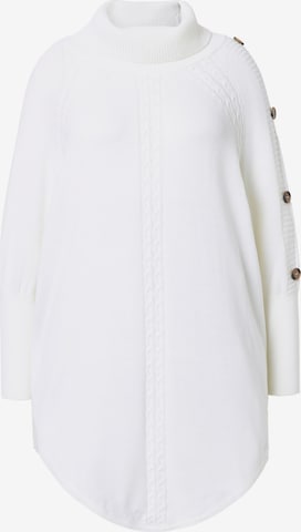 Pull-over MIAMODA en blanc : devant