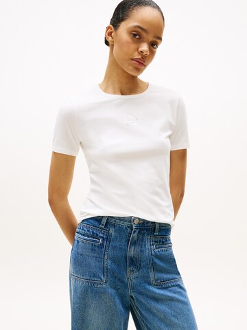T-shirt TOMMY HILFIGER en blanc : devant