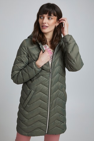 Fransa Winter Coat in Green: front