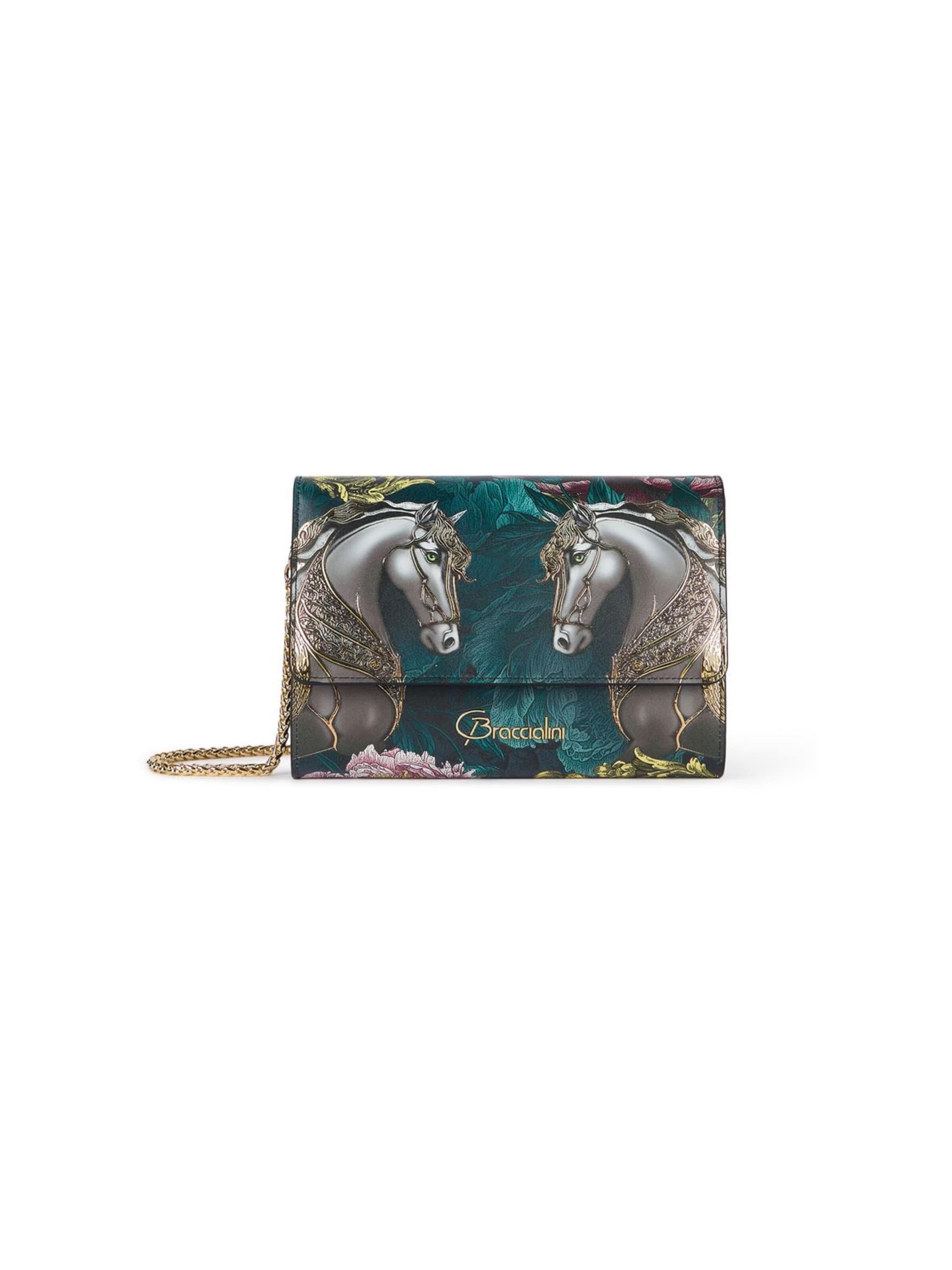 Braccialini - Bolso de noche 'Lady Cavalli' en negro: frente