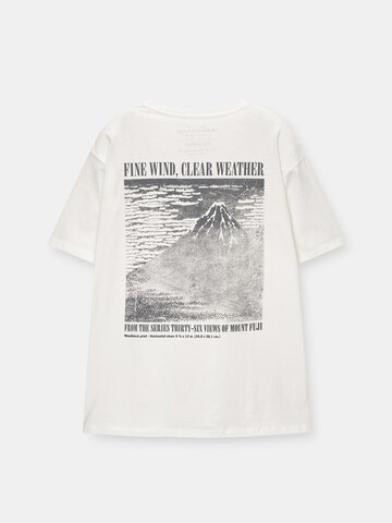 T-Shirt Pull&Bear en blanc