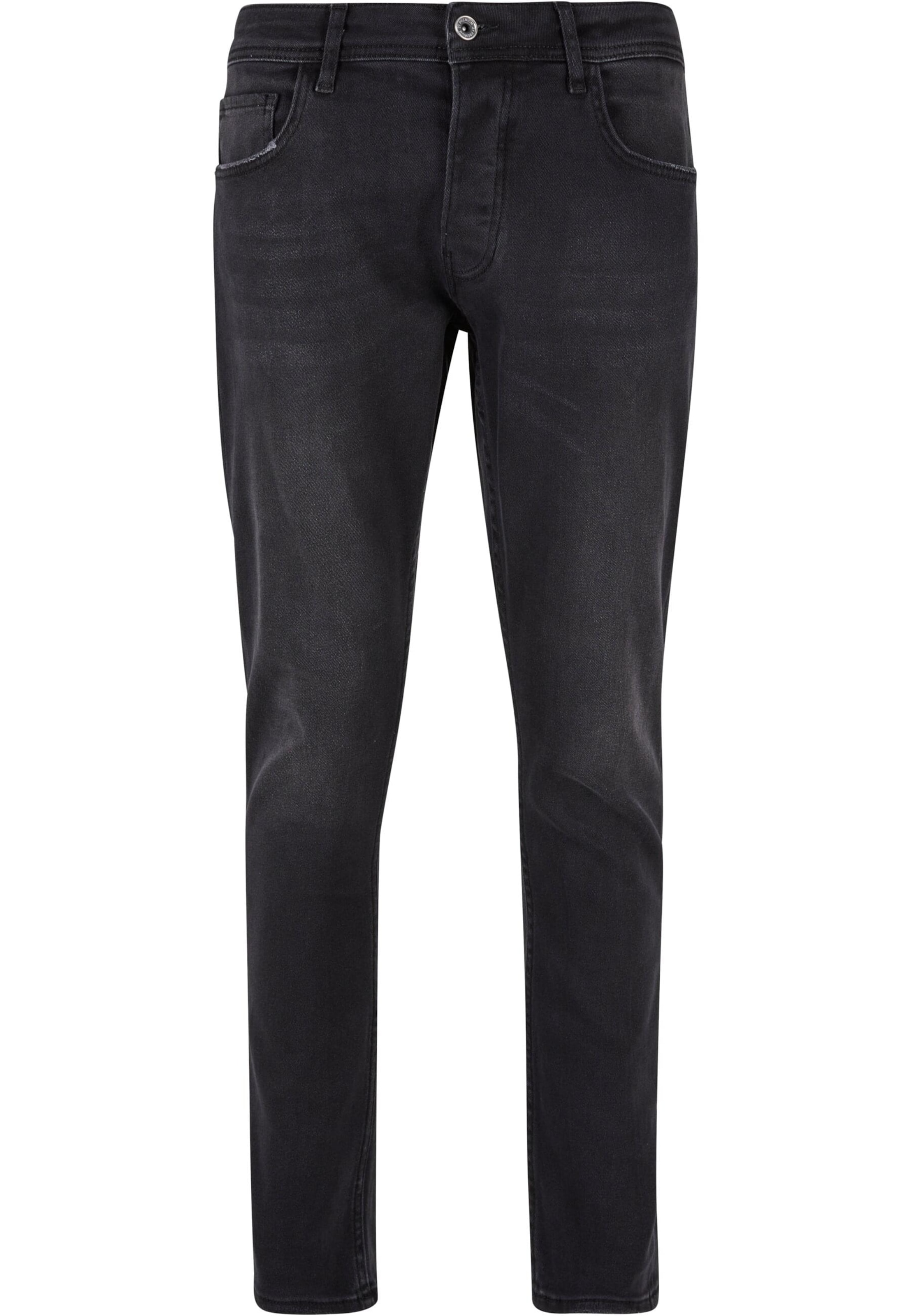 2Y Premium Skinny Jeans in Black: front