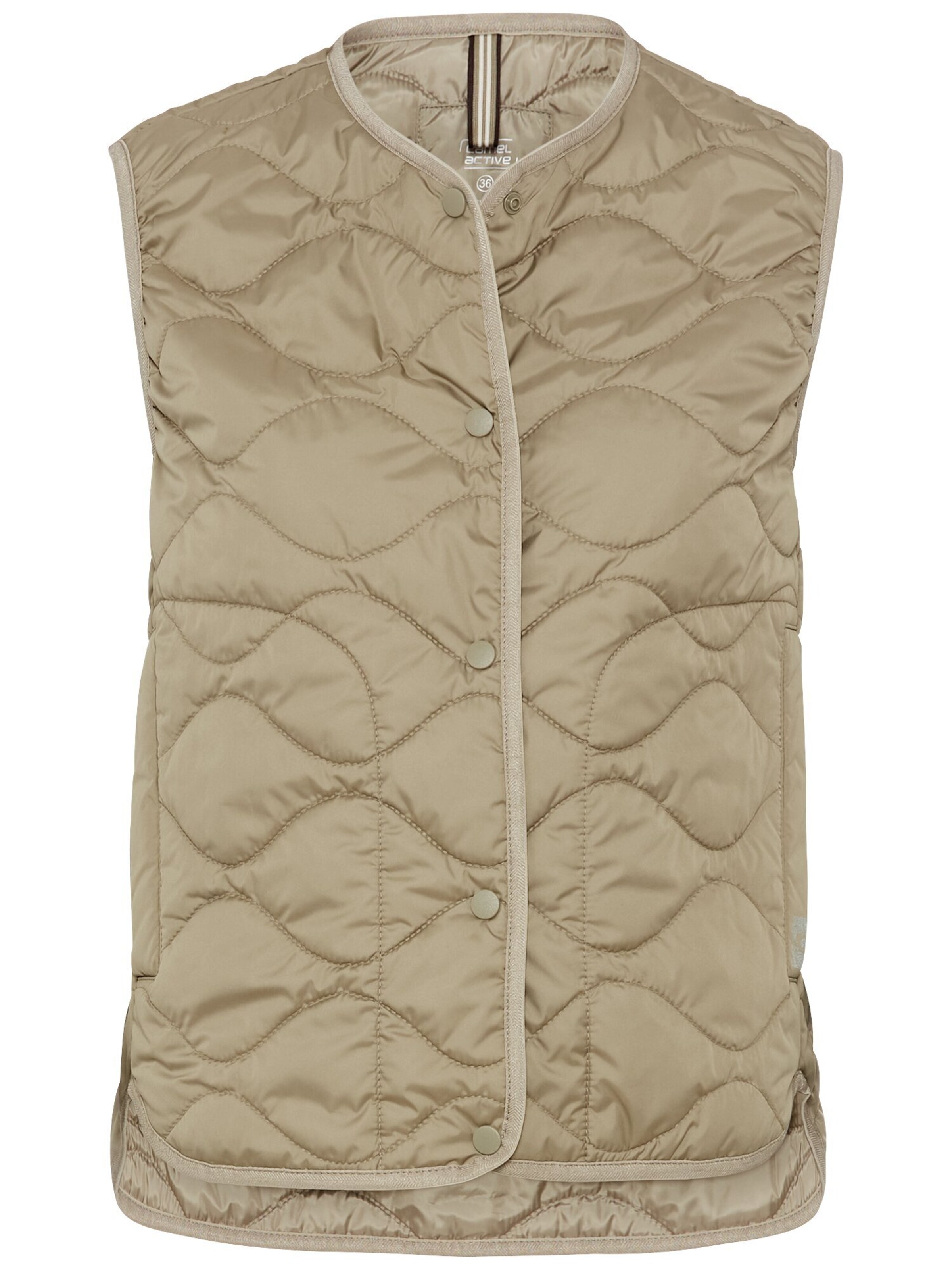 CAMEL ACTIVE Weste mit Druckknöpfen in Grün: Vorderseite