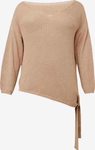 Guido Maria Kretschmer Curvy Genser 'Gusti jumper' i beige: forside