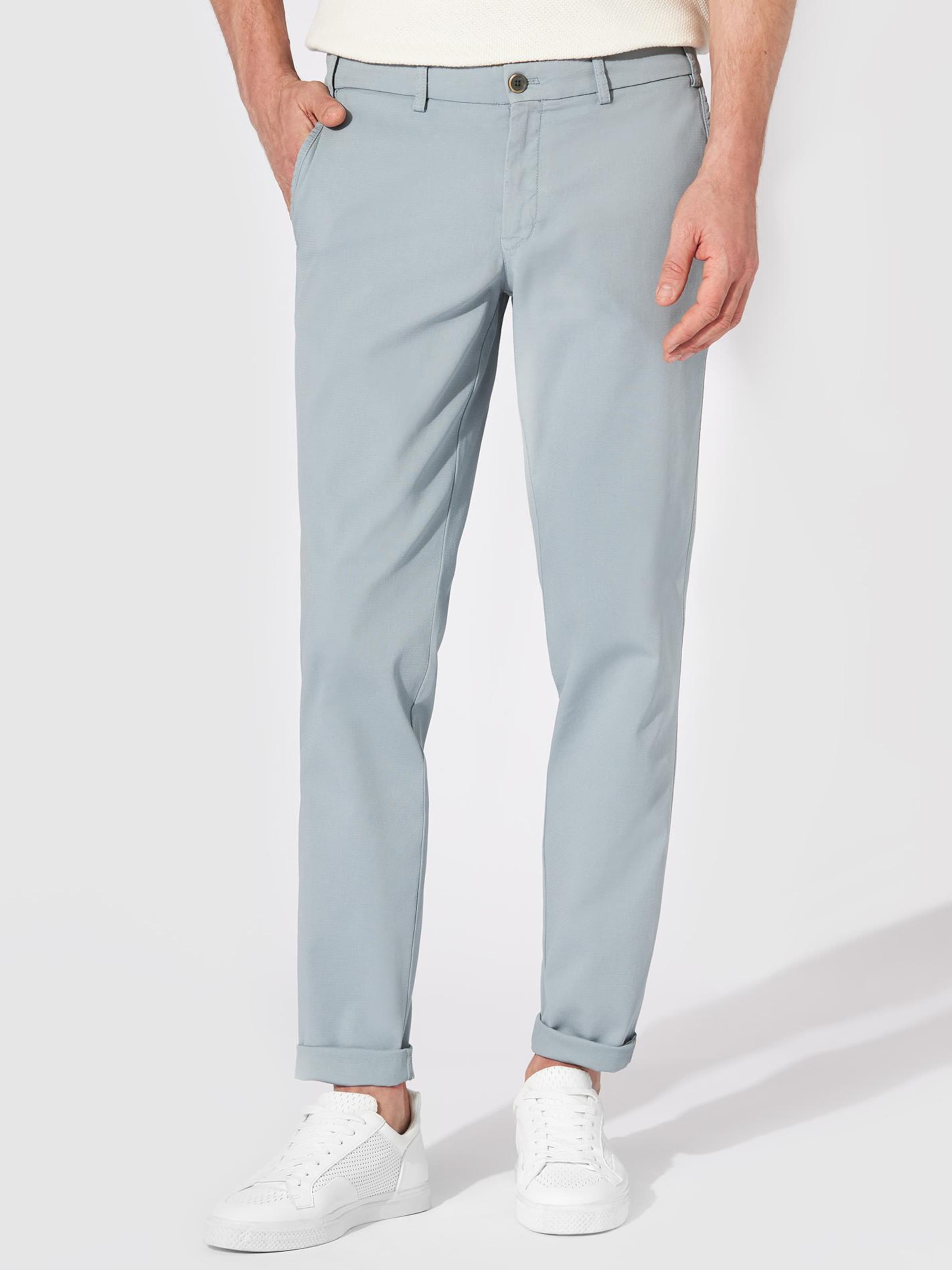 Hiltl Slimfit Chinohose 'Tamo - Portofino Chino'‌‌‌‌‌‌‌ in Blau: Vorderseite