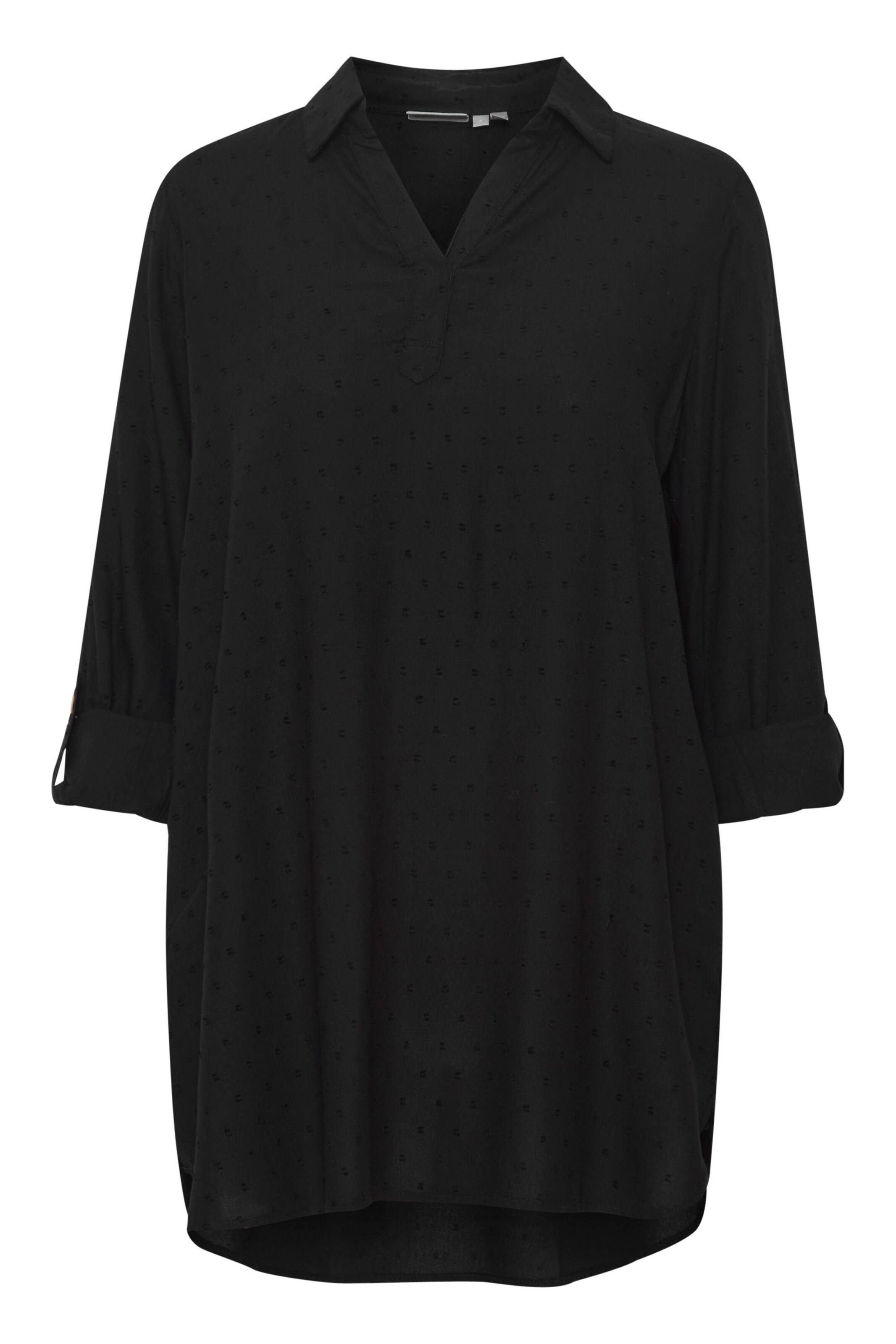 Fransa Bluse 'Coya' in Schwarz: Vorderseite