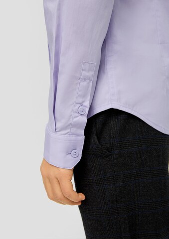 s.Oliver Slim fit Button up shirt in Purple