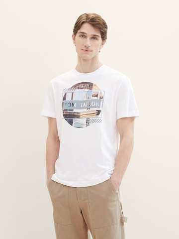 T-Shirt TOM TAILOR en blanc