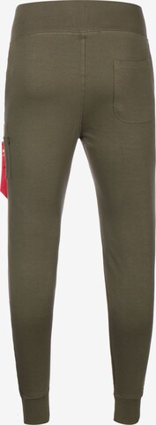 Tapered Pantaloni 'X-Fit' de la ALPHA INDUSTRIES pe verde